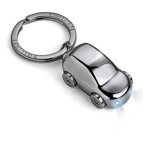 PHILIPPI Cruiser Schlüsselanhänger - Schwarzer leuchtender Schlüsselanhänger aus Nickel, ideal für Sichtbarkeit und Stil im Alltag.