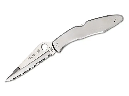 Spyderco Messer Police Serrated, grau, One Size