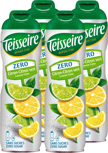 Teisseire Getränke-Sirup Lemon/Zitrone 0% - 600ml (4er Pack)