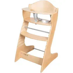 roba® Hochstuhl Chair Up - Mitwachsender Treppenhochstuhl aus Holz - Hochstuhl für Kinder, der mitwächst und ergonomischen Sitzkomfort bietet. TÜV-geprüft und standfest, ideal für sichere Nutzung vom Kleinkind bis ins Jugendalter.