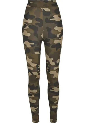 Urban Classics Damen, Leggings, Wood Camo, XL