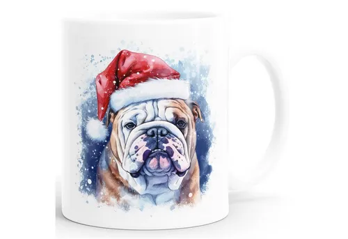 SpecialMe Tasse Tasse Hunde-Motiv Weihnachten Weihnachtsmütze lustig Hunderassen, Keramik