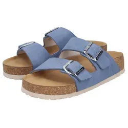 Rieker Damen Pantolette Blau - Größe 43 - Bequeme Damen Pantolette in Blau, ideal für den Alltag. Mit verstellbaren Schnallen und tiefem Fußbett bietet sie optimalen Halt. Perfekt kombinierbar für jeden Anlass.