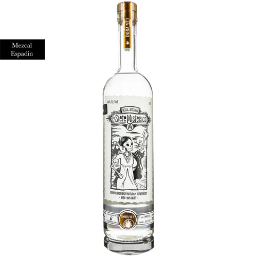Los Siete Misterios Mezcal Doba-Yej 44% Vol - Mezcal aus 100% Espadin Agave, erdig und rauchig mit fruchtigen Noten, ideal für Genießer und Cocktails.