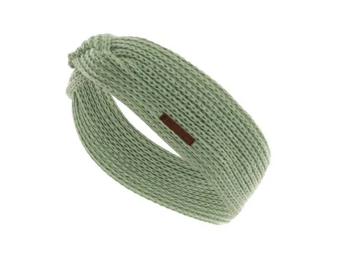 Knit Factory Stirnband Joy Stirnband Sage Green One Size (Set, 1-St., Spar-Set) Strick accesoires Wohnen sale winter herbst deko mode Damen Herren