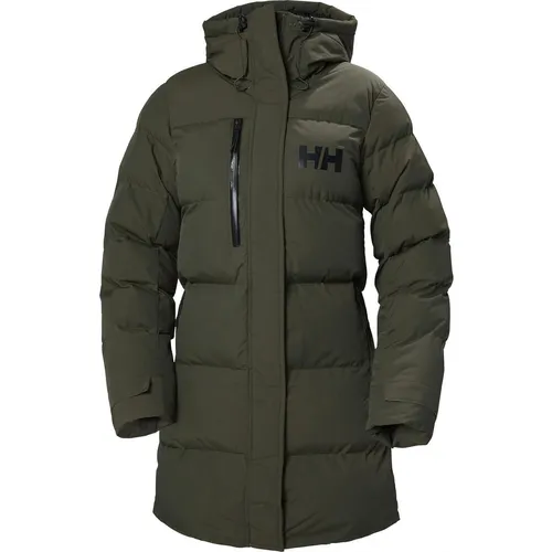 Helly Hansen Adore Puffy Parka Damen Mantel - Oliv Dunkelgrün - M - Funktionsjacke für Damen, warm gefüttert und wasserabweisend, ideal für kalte Tage und Outdoor-Aktivitäten.