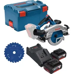 Bosch GKS 18V-57-2 GX Professional Akku Kreissäge mit 2x Akku und Ladegerät