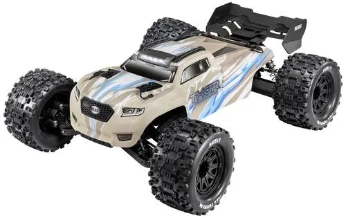 Reely Thor Kreidegrau - Brushless 1:10 RC Monstertruck mit Allradantrieb, 2500KV Motor, wasserdicht und 100% RTR für ultimative Offroad-Abenteuer