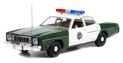 1:18 Greenlight 1975 Plymouth Fury Capitol City Police - Detailgetreues Modell im Maßstab 1:18 aus Metall, perfekt für Sammler und Fans von Polizeifahrzeugen.