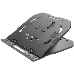 Lenovo 2 in 1 Laptop Ständer – Ergonomisch und Tragbar - Systemzubehör für Laptops bis 15 Zoll, mit 10 einstellbaren Neigungswinkeln und optimaler Belüftung für bessere Kühlung.