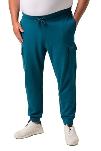 Men Plus Herren große Größen Übergrößen Menswear L-8XL Cargo-Jogginghose, Elastikbund lagunen grün 6XL 832113764-6XL