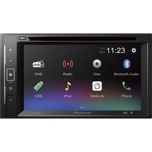 Pioneer AVH-A240DAB - MP3-Tuner mit DAB+ Empfang, vielseitig und perfekt für jedes Auto
