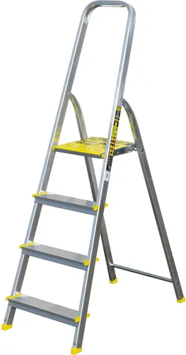 Aluleiter Klappleiter 4 Stüfen Sprossen Stehleiter Haushalts Leitern