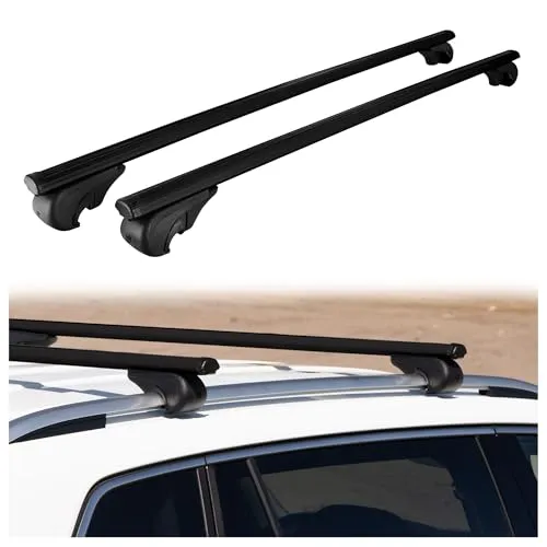 CHROMEMASTER | Dachgepäckträger Dachträger | Kompatibel mit Ford Transit Custom Van 2012-2023 | Er dient zum Transport Einer Dachbox, Fahrradträger, Leiter; Leichte Konstruktion aus Aluminium