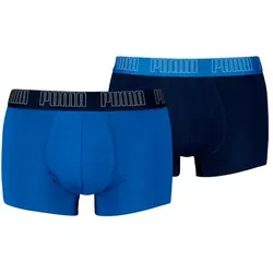 PUMA Trunk PUMA MEN EVERYDAY TRUNKS 2P (Packung, 2er Pack) mit kontrastfarbigem Webbund blau M
