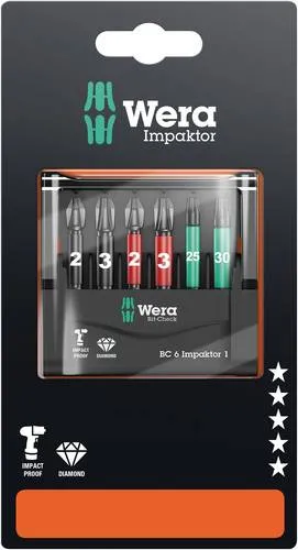 Wera Mini-Check IMP DC 50mm PH/PZ/TX 05073890001 Bit-Set