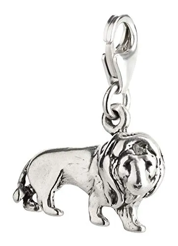 Charm Anhänger Löwe aus 925 Sterling Silber (17x13mm)