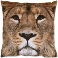 Bestlivings Kissenhülle Fotodruck 40 x 40 cm Löwe mit Füllung