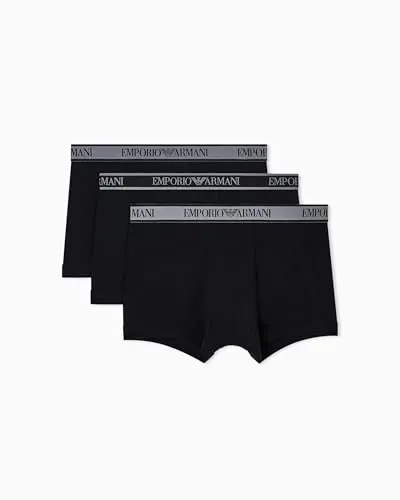 Emporio Armani Herren Trunks 3er-Pack in Black, Größe M von Emporio Armani