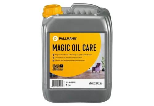 Pallmann Magic Oil Care 5 Liter - Pflege für Holzböden - Holzpflege, Holzversiegler & Holzöl - Hochwertige Pflege und Schutz für Ihre Holzböden, sorgt für langanhaltenden Glanz und schützt vor Abnutzung.