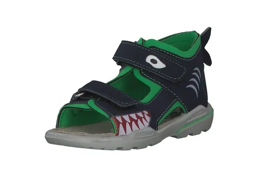 Ricosta SHARKI 50 3200402/170 - Coole Haifisch-Sandale für Jungen - Wanderschuhe für Kinder mit flexiblem, rutschfestem Laufsohle und weicher Lederdecksohle. Ideal für warmes Wetter, sorgt für Bewegungsfreiheit und gesundes Fußklima.
