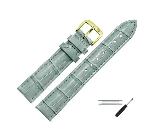 MARBURGER Uhrenarmband 14mm Leder Alligator Prägung