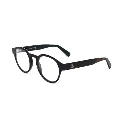 Moncler ML5122 056 HAVANA Herren Brille - Hochwertige Brillenfassung für Herren, klassischer brauner Rahmen, ideal für stilbewusste Männer.