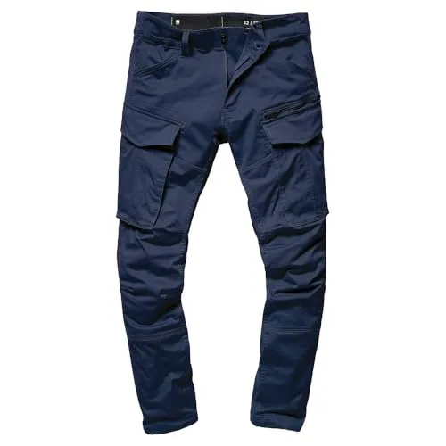 G-STAR Herren Rovic Zip 3D Hose, Blau - Robuste Wanderhose für Abenteuer - Wanderhosen mit verstellbarem Beinsaum und praktischen Cargotaschen für optimalen Komfort und Funktionalität bei Outdoor-Aktivitäten.