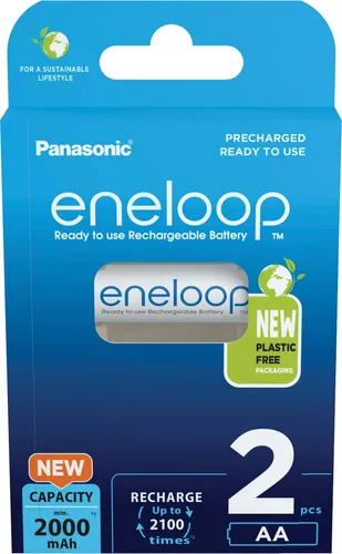 1x2 Panasonic Eneloop Mignon AA 2000mAh Ni-MH BK-3MCDE/2BE