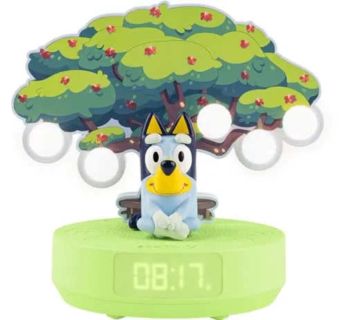 BigBen Kids Wecker Lumitree Bluey AU390186 mit Nachtlicht - Der BigBen Kids Wecker Lumitree Bluey begeistert mit sanftem Aufwachen und einem einstellbaren Nachtlicht. Ideal für entspannte Nächte und fröhliche Morgenstunden für Ihr Kind.