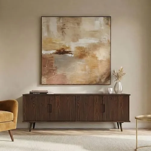 IDIMEX Tivoli Lowboard 150 cm aus Massivholz - Elegantes TV Möbel mit verstellbaren Einlegeböden - Ideal für Ihr Wohnzimmer: Breite 153 cm, Höhe 61 cm und Tiefe 45 cm bieten praktischen Stauraum. Das Nussbaum-Finish sorgt für eine stilvolle Atmosphäre und passt zu modernen Einrichtungen.
