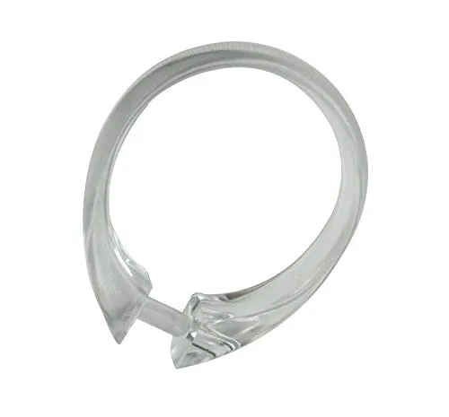 Duschvorhangringe, Duschmantelringe, transparent (8)