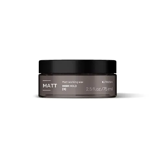 LAKMÉ K.Finish Matt Hair Styling Wax, Matte Pomade, Strong Hold Hair Styling Wax, Matte Finish, 2.5 Fl Oz