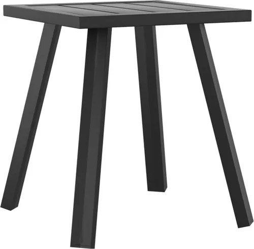 vidaXL Gartentisch Anthrazit 34x34x38 cm aus Stahl