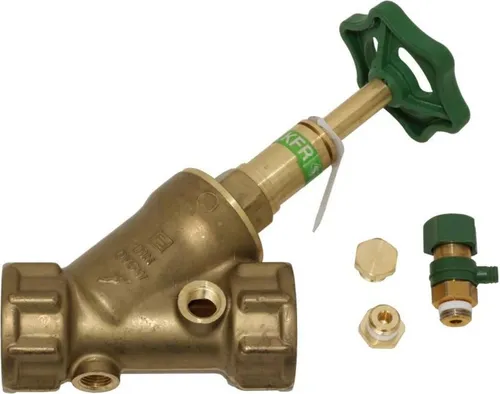 KFR-Ventil DIN-Basis DN 25 IG Rp 1 Zoll mit Entleerung - Sanitärinstallation: Hochwertiges Messingventil mit leichtgängiger Fettkammer für schnellen Zählerwechsel und Schallschutzgeprüft nach DIN 4109, ideal für Trinkwasseranwendungen.