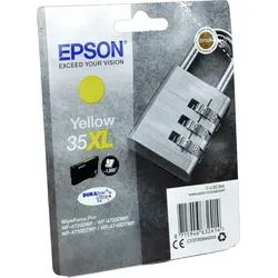 EPSON 35XL T3594 XL gelb Druckerpatrone - Wisch- und wasserfest, ideal für EPSON Workforce Pro Serien, bis zu 1.900 Seiten Druckleistung
