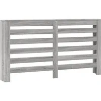 vidaXL Heizkörperverkleidung in Grau Sonoma - Moderne Heizkörperabdeckung im Latten-Design, aus langlebigem Holzwerkstoff gefertigt. Ideal für Wohnzimmer, bietet praktische Ablagefläche und ist pflegeleicht.