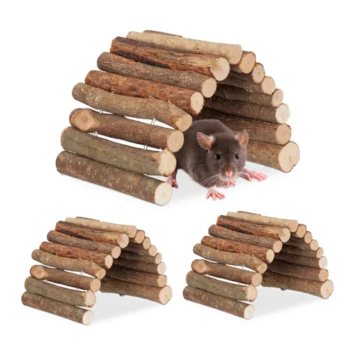 Nagerbrücke 3x Hamstertreppe Hamsterbrücke Nagertunnel Hamstertunnel 10 x 22 cm