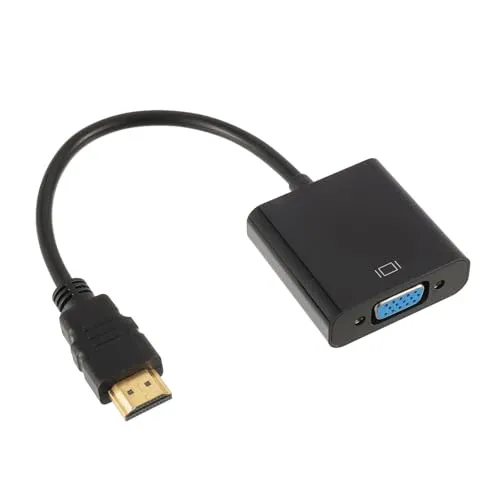 EPLZON HDMI zu VGA, Full HD HDMI auf VGA Unidirektional Adapter 1080P, Stecker auf Buchse für Computer Desktop Laptop PC Monitor HDTV Digital zu Analog Konverterkabel auf Projektor Display