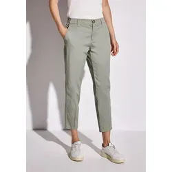 STREET ONE Chinohose in Pastel Green, Größe 34 - Stoffhose aus 97% Baumwolle, atmungsaktiv und elastisch für optimalen Tragekomfort. Ideal für einen lässigen Look im Frühling und Sommer.