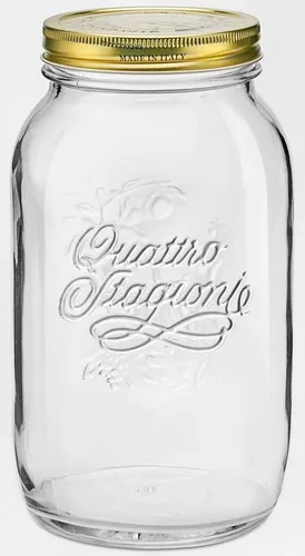 Bormioli Rocco Einmachglas Quattro Stagioni, Set mit 6 Gläsern, 1,5l - Entdecken Sie das 6er Set Einmachgläser 