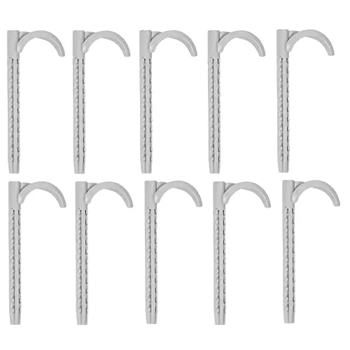 tecuro Rohrhaken - Dübelhaken 8 x 75 mm, einfach (10 Stück) - 540875-10