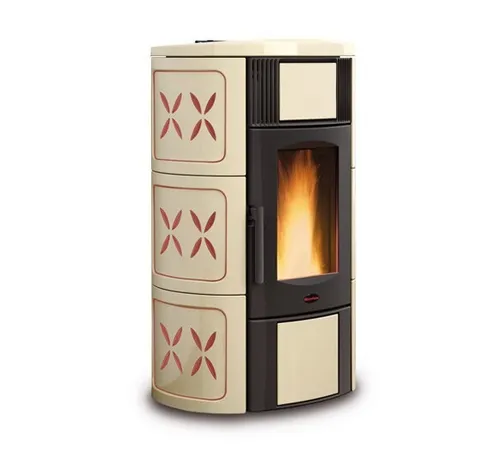 Extraflame Iside Idro H15 Wasserführender Pelletofen Majolika Amethyst