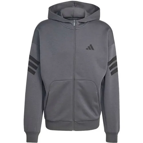 ADIDAS Herren Kapuzensweat Future Icons 3-Streifen in grau von adidas