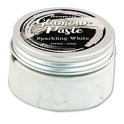Stamperia K3P61A Glamour Paste ml 100-Sparkling, Glitter White, 100 ml, 3