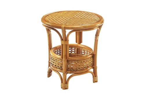 Kobolo Beistelltisch NIMES aus Rattan mit Ablagekorb von Kobolo