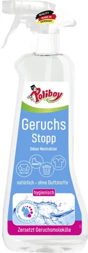 Geruchsentferner Poliboy Aktiv Geruchs Stopp 500 ml entfernt fiese organische Gerüche im Handumdrehen 5650001