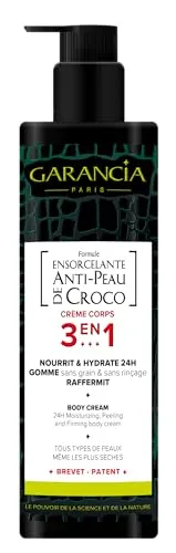 Garancia Croco Creme Corps 400ml - Intensiv feuchtigkeitsspendende Körpercreme - Körperpeelings mit innovativer Formel, die die Haut intensiv hydratisiert und für ein geschmeidiges Hautgefühl sorgt.
