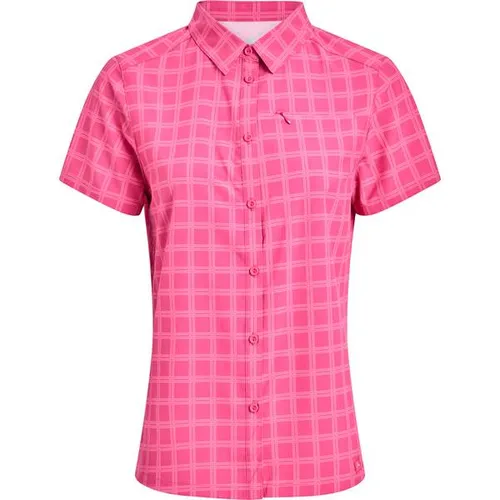 McKINLEY Damen Bluse Palila II W - Leichte Outdoor Bluse für Damen mit optimalem Feuchtigkeitstransport. Atmungsaktiv, schnelltrocknend und mit praktischer Brusttasche – ideal für Wanderungen und aktive Freizeitgestaltung.