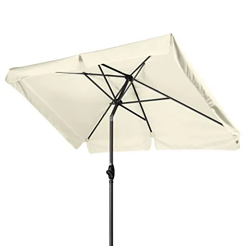 Derby Basic Lift NEO 210x140 – Höhenverstellbarer Kurbel Sonnenschirm für Balkon